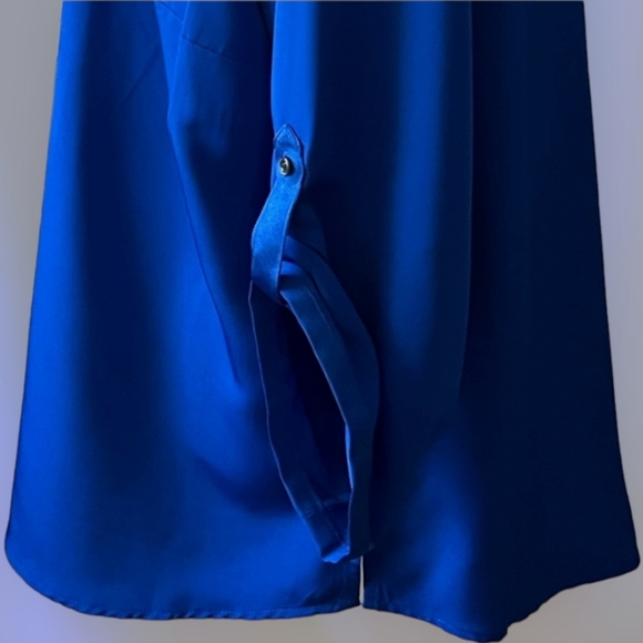 NWOT Land's End Royal Blue Blouse Sz 18W - Picture 4 of 7